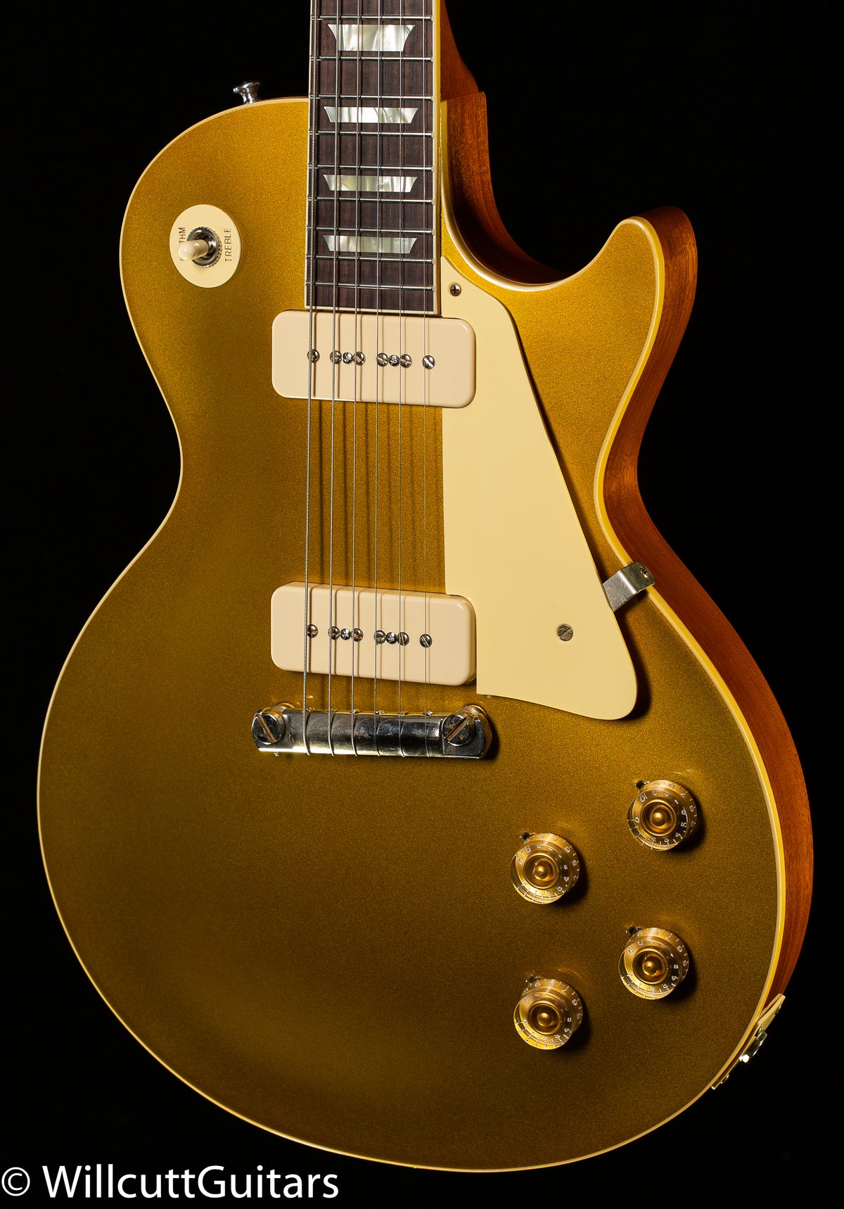Gibson Custom Shop Willcutt Exclusive 1954 Les Paul Standard V2 Neck Gold Top VOS Lightweight M2M (551)