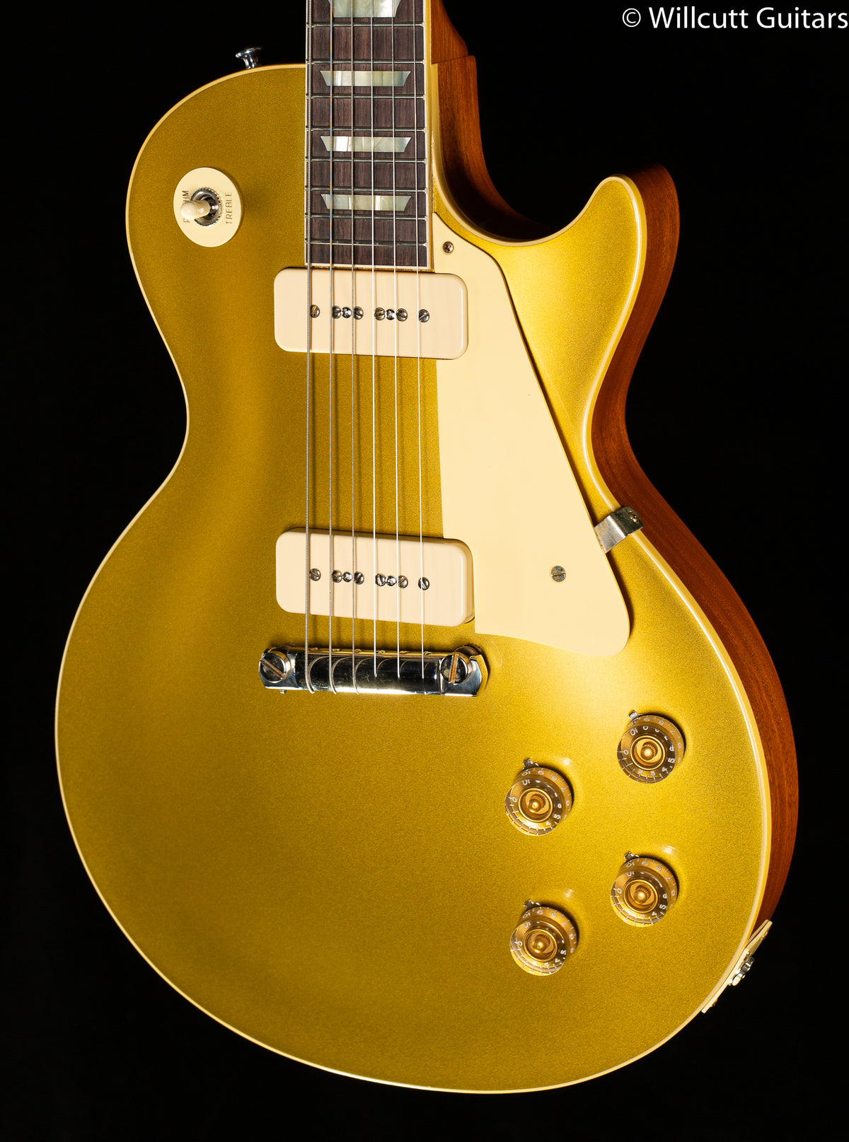 Gibson Custom Shop Willcutt Exclusive 1954 Les Paul Standard V2 Neck Gold Top VOS Lightweight M2M (555)
