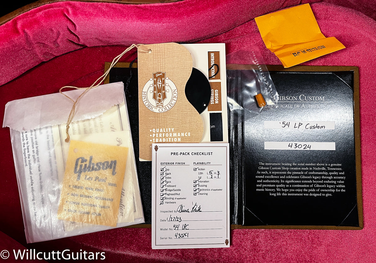 Gibson 1954 Les Paul Custom Staple Pickup Reissue VOS Ebony (024)