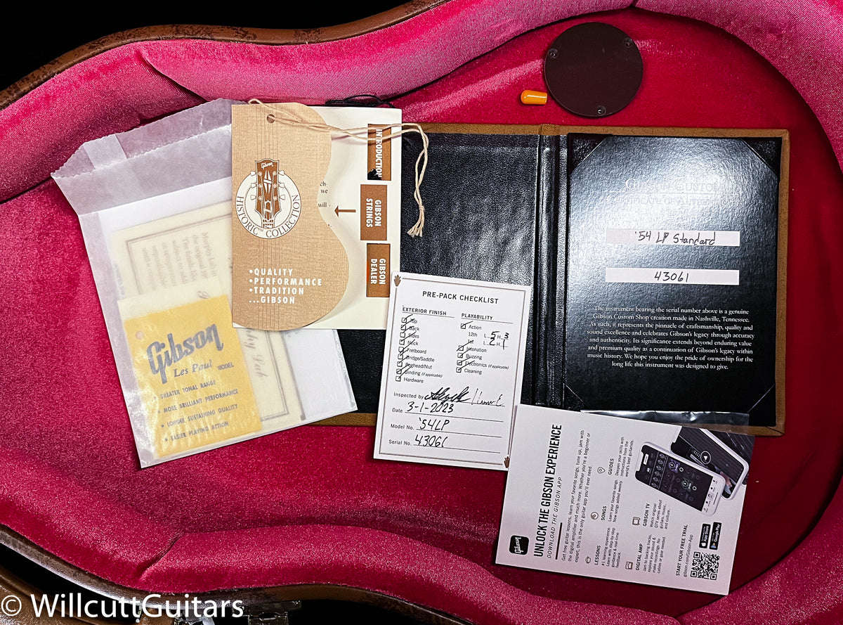 Gibson Custom Shop 1954 Les Paul Standard Willcutt Exclusive Oxblood VOS NH (061)