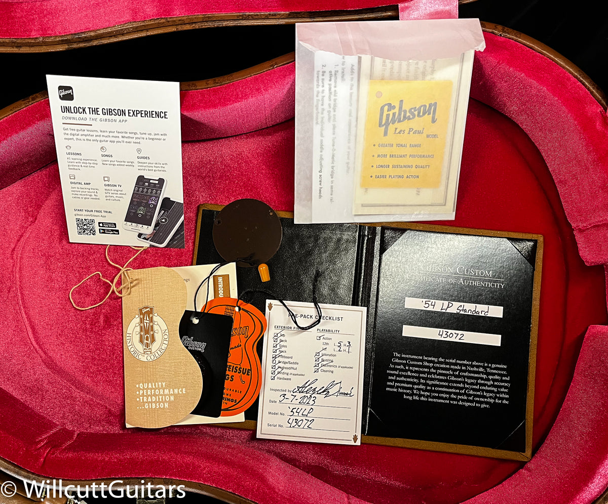 Gibson Custom Shop 1954 Les Paul Standard Willcutt Exclusive Oxblood Underwood Refin and Aged VOS (072)