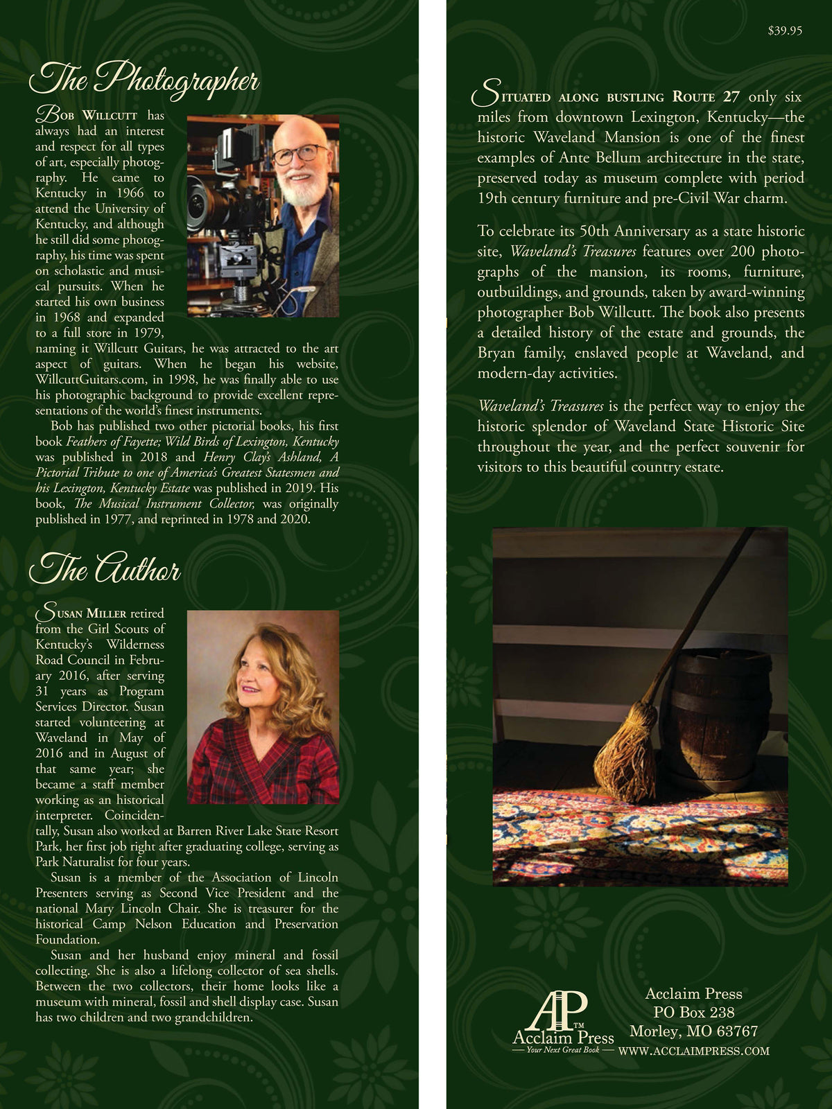 Waveland's Treasures - 50th Anniversary of Waveland State Historic Site