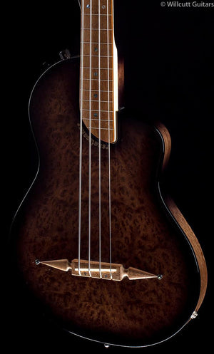 Rick Turner Renaissance RB-4 Bass Fretless Camphor Burl Bass Guitar (338)