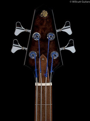 Rick Turner Renaissance RB-4 Bass Fretless Camphor Burl Bass Guitar (338)