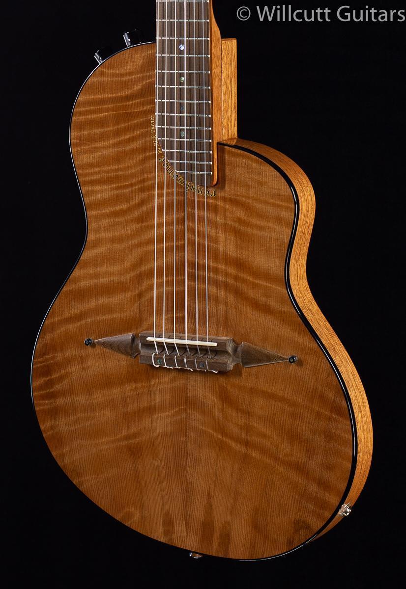 Rick Turner Renaissance RN-6 Hybrid Flamed Redwood Nylon String (374) -  Willcutt Guitars