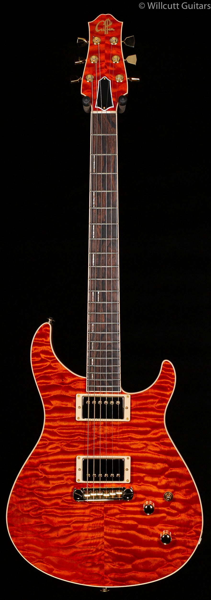 Giffin Model-T Deluxe, Orange Quilt, Gold Hardware (240)