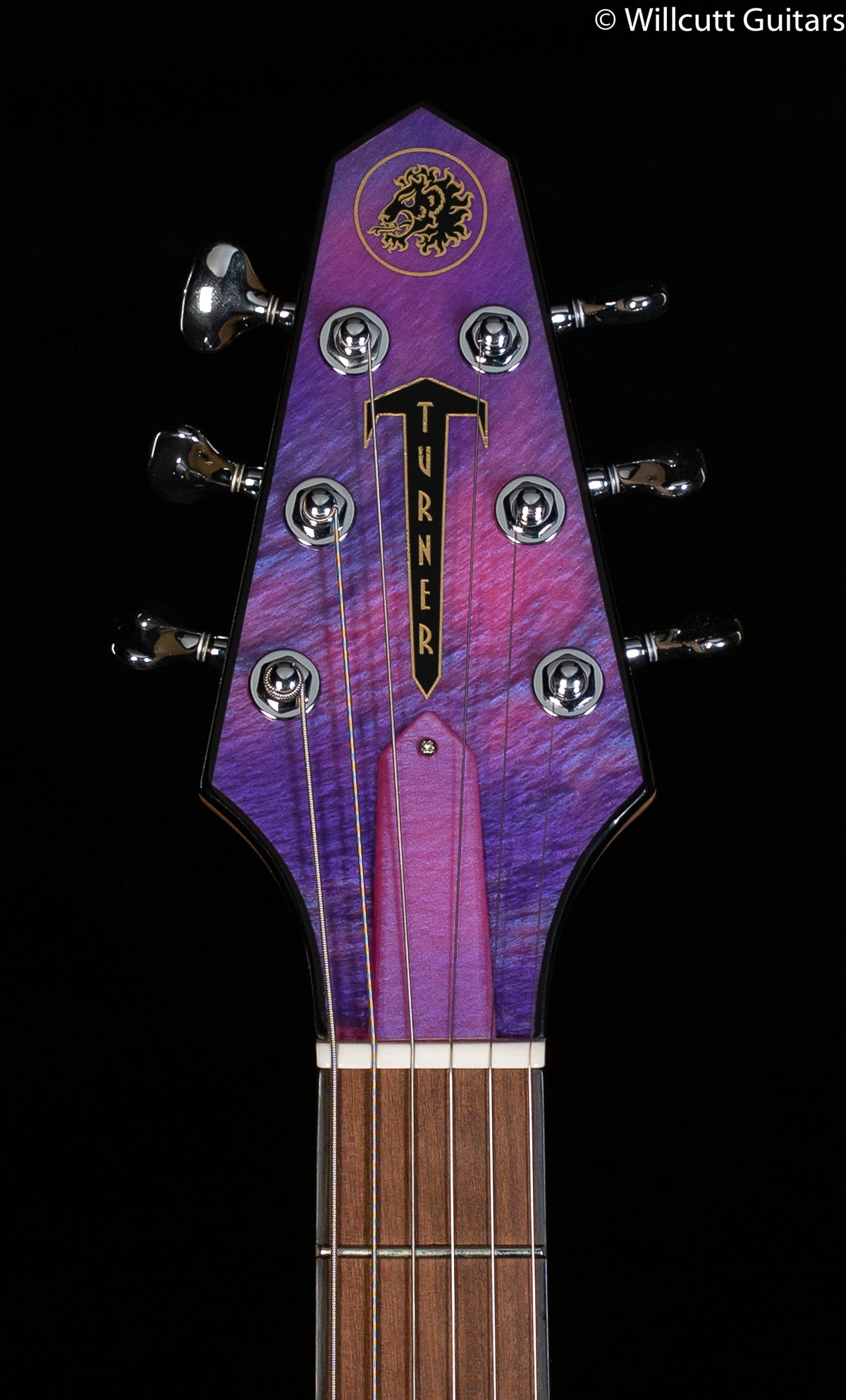 Rick Turner Model 1 Special Bezardepoxy Top Wild Purple Swirl.
