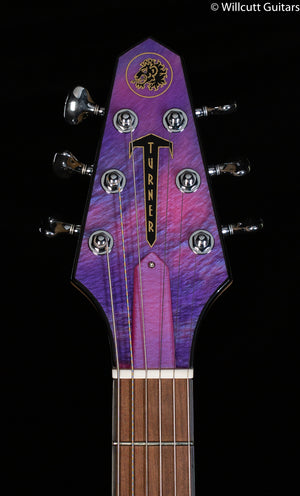 Rick Turner Model 1 Special Bezardepoxy Top Wild Purple Swirl.