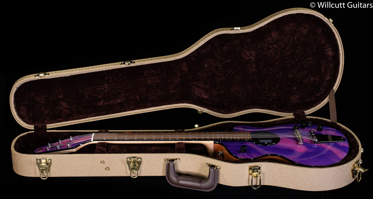 Rick Turner Model 1 Special Bezardepoxy Top Wild Purple Swirl.