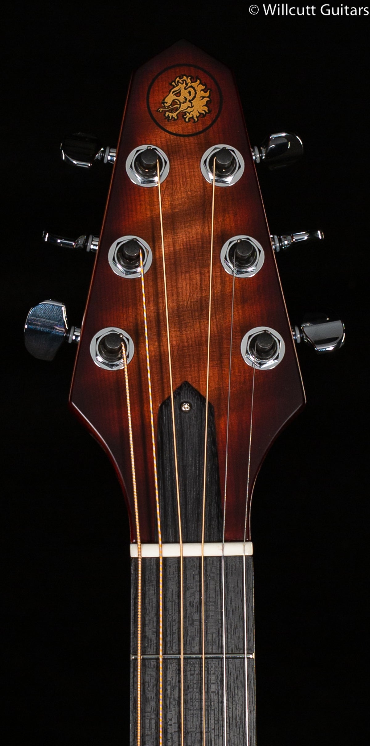 Rick Turner RS6 Standard Deuce Amplicoustic Curly Redwood Burst (669)