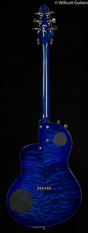Rick Turner Renaissance RS6 Standard Steel String AmpliCoustic Guitar Flame Maple Blue Lagoon finish (779)