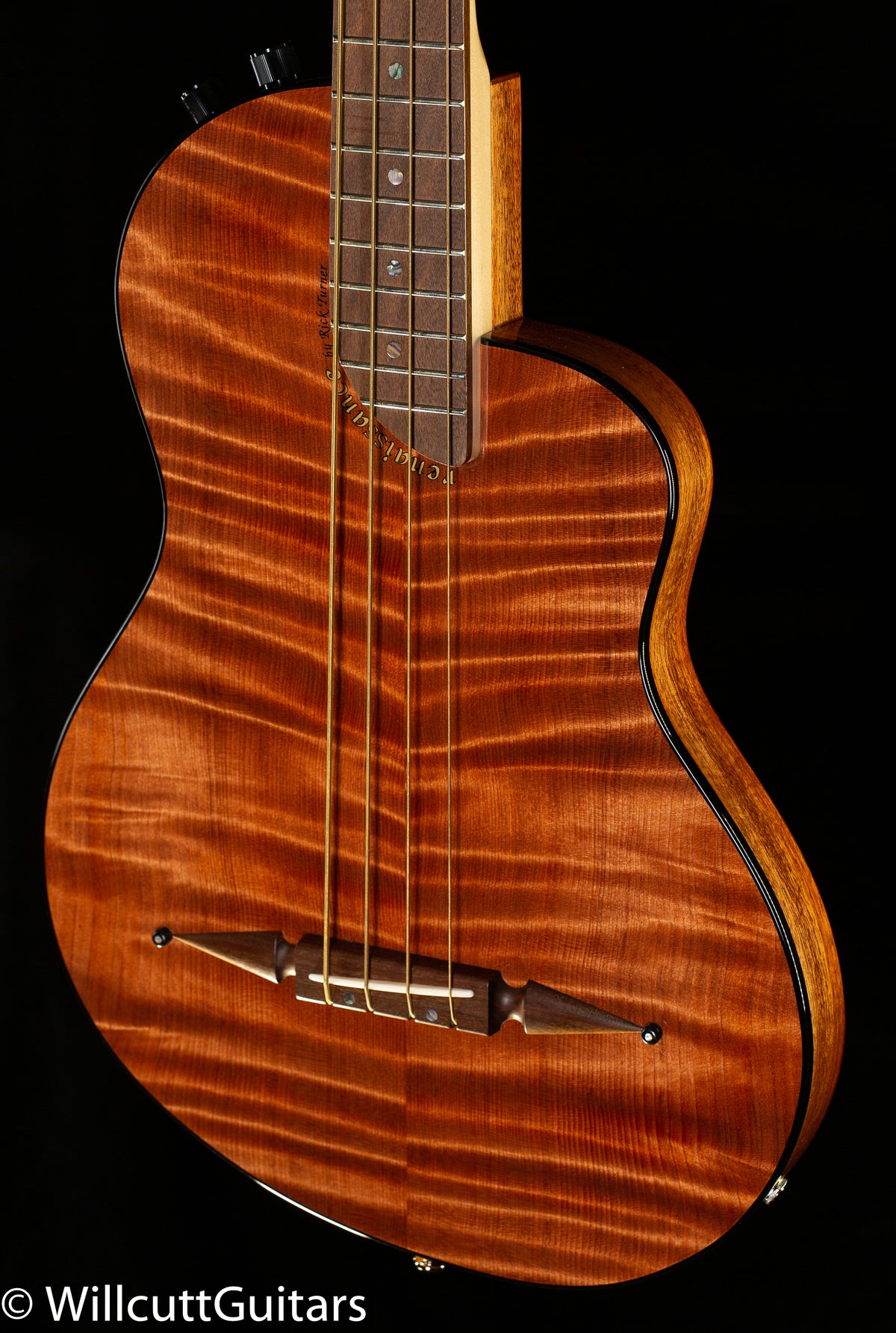 Renaissance RB4 Standard 4 String AmpliCoustic Bass Guitar Natural Redwood (781)