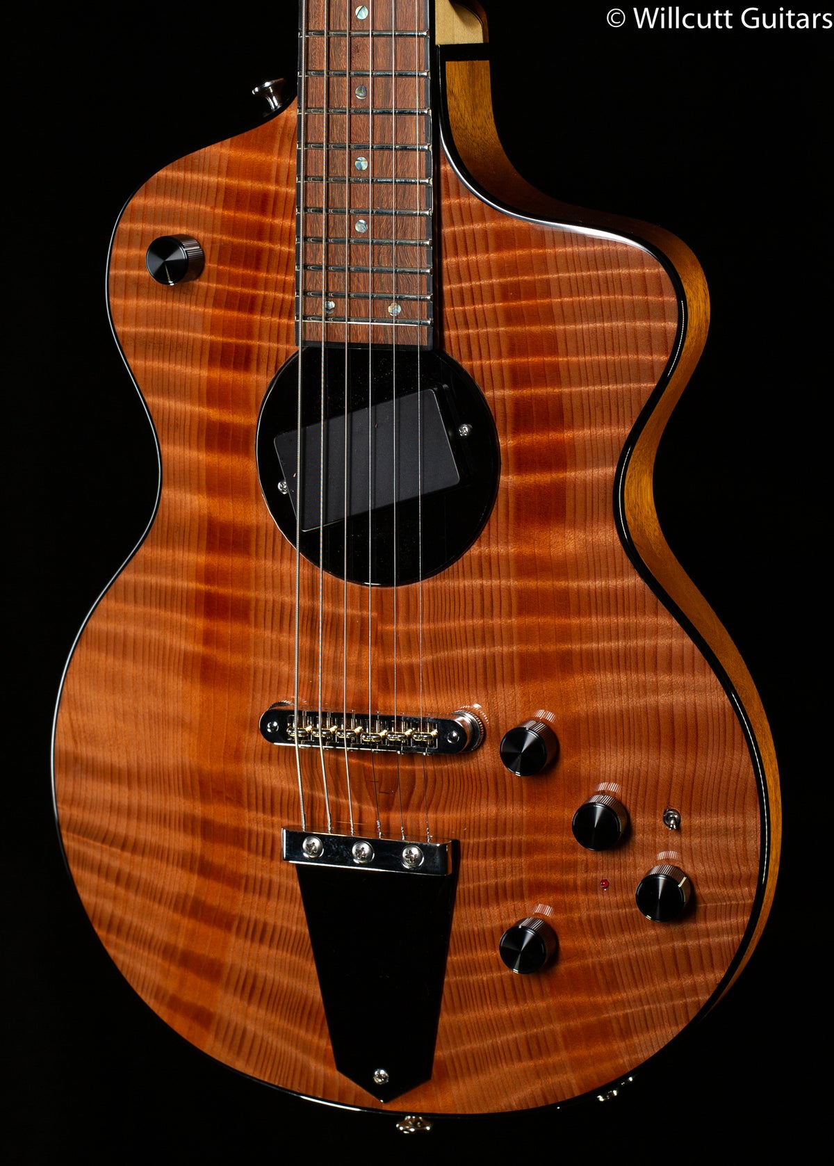 Rick Turner Model 1 Deluxe Electric Guitar Curly Redwood (798)