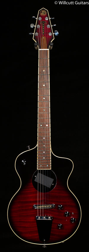 Rick Turner Model 1 Deluxe Electric Guitar Curly Redwood Red Teardrop Burst (799)