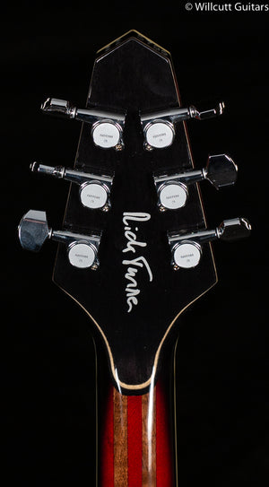 Rick Turner Model 1 Deluxe Electric Guitar Curly Redwood Red Teardrop Burst (799)