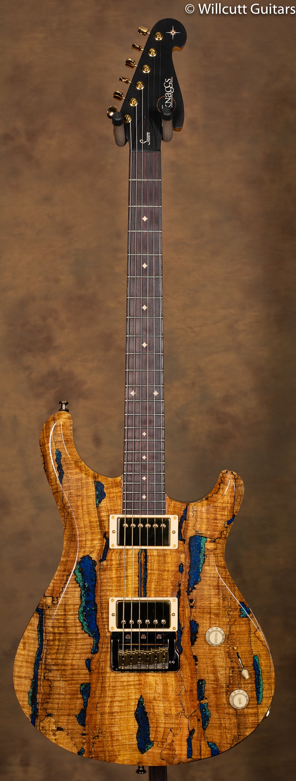 Knaggs Chesapeake Severn, Tier 2, Natural Spalt Top, Blue Lapis Inlay USED