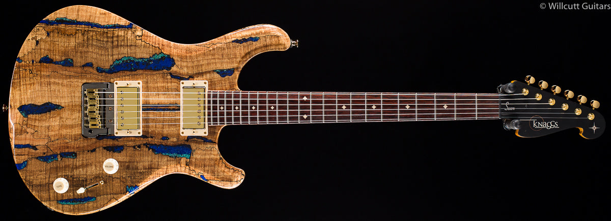 ギター Knaggs Sevent Tier2 Knaggs Chesapeake Severn, Tier 2, Natural Spalt Top, Blue Lapis