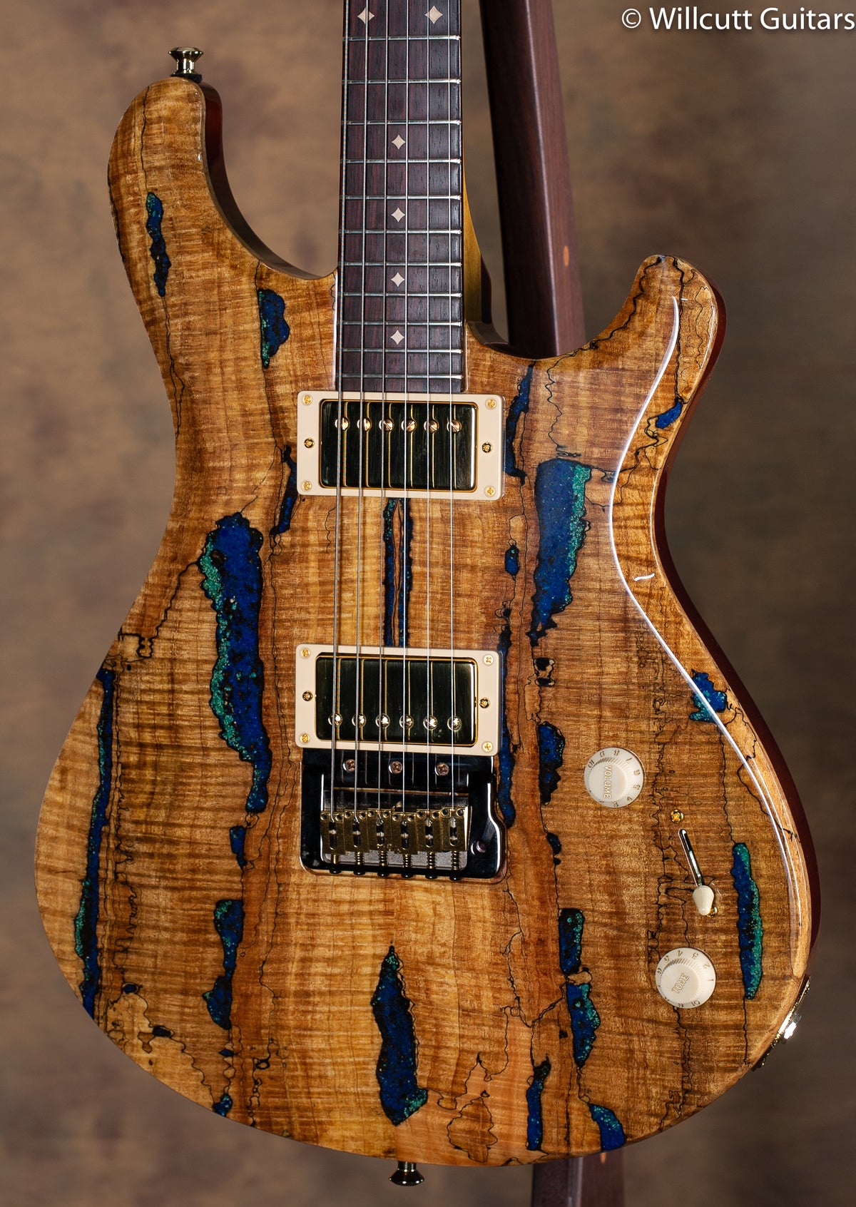 Knaggs Chesapeake Severn, Tier 2, Natural Spalt Top, Blue Lapis Inlay USED