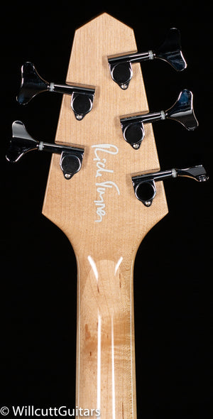 Rick Turner Renaissance RB5 Standard 5-string Ampli-Coustic Bass Fretless Curly Redwood Top (850)