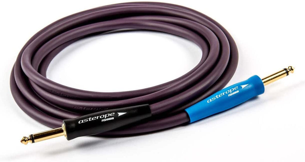 Asterope 15 Ft. 1/4&quot; Pro Stage Instrument Cable Blue/Purple