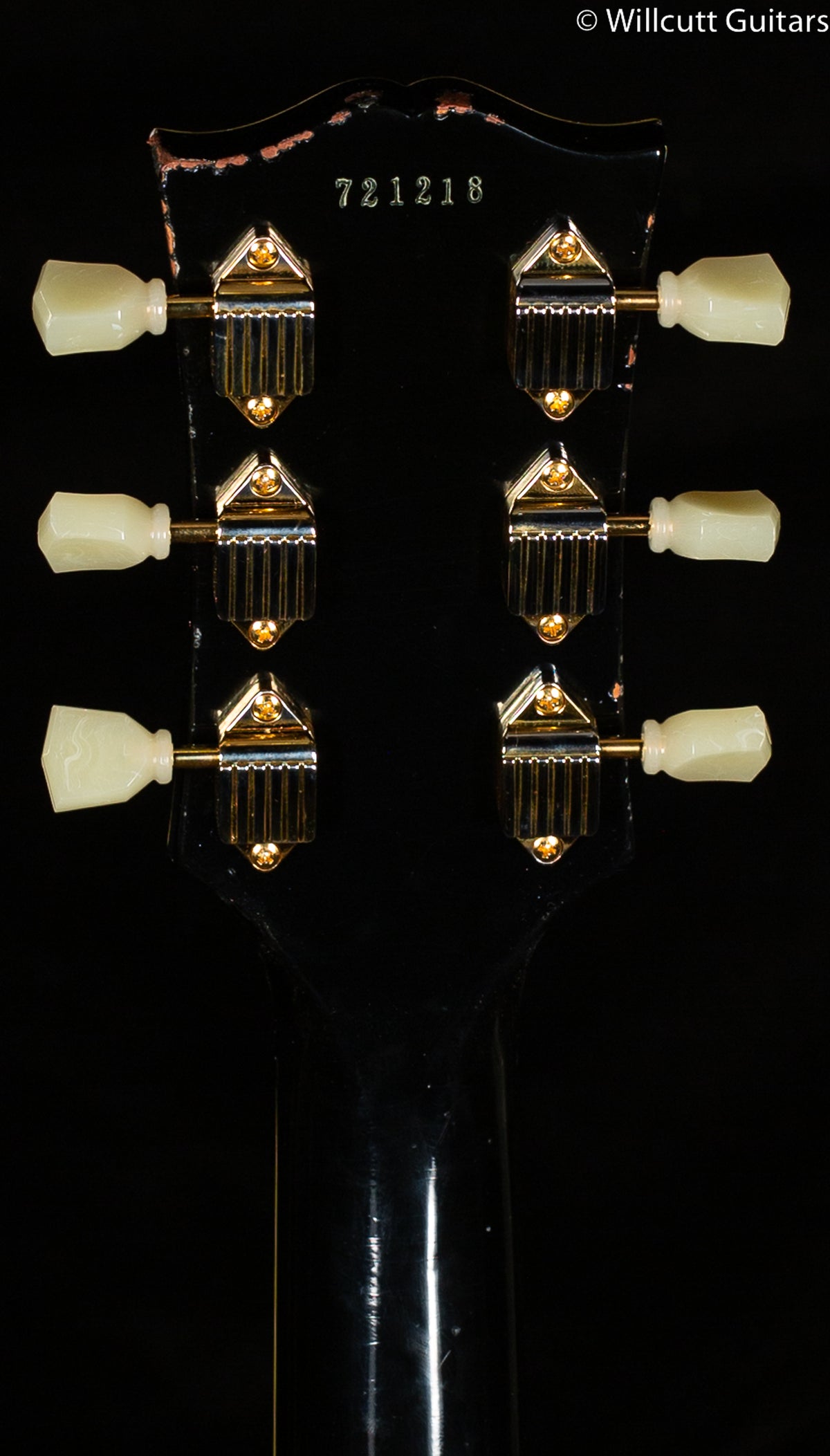 Gibson 1957 Les Paul Custom Reissue 3- Pickup Bigsby Murphy Lab Light Aged Ebony (218)