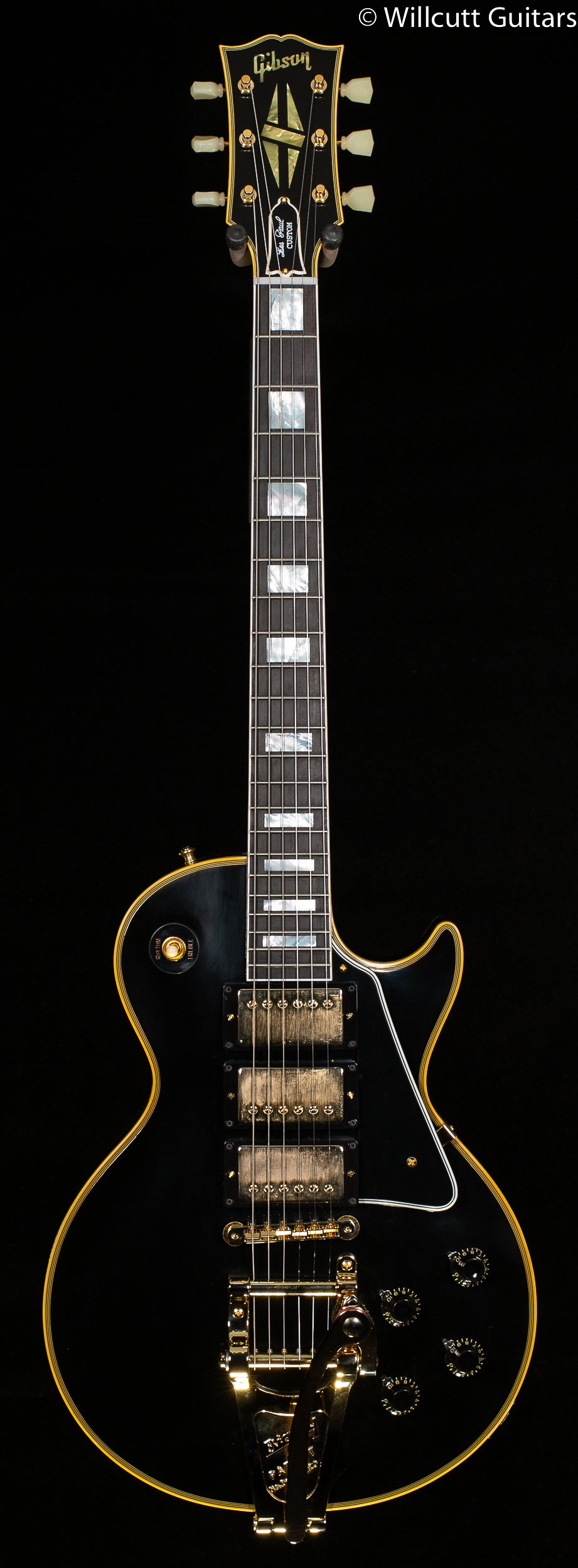 Gibson Custom Shop 1957 Les Paul Custom Reissue 3- Pickup Bigsby VOS E -  Willcutt Guitars