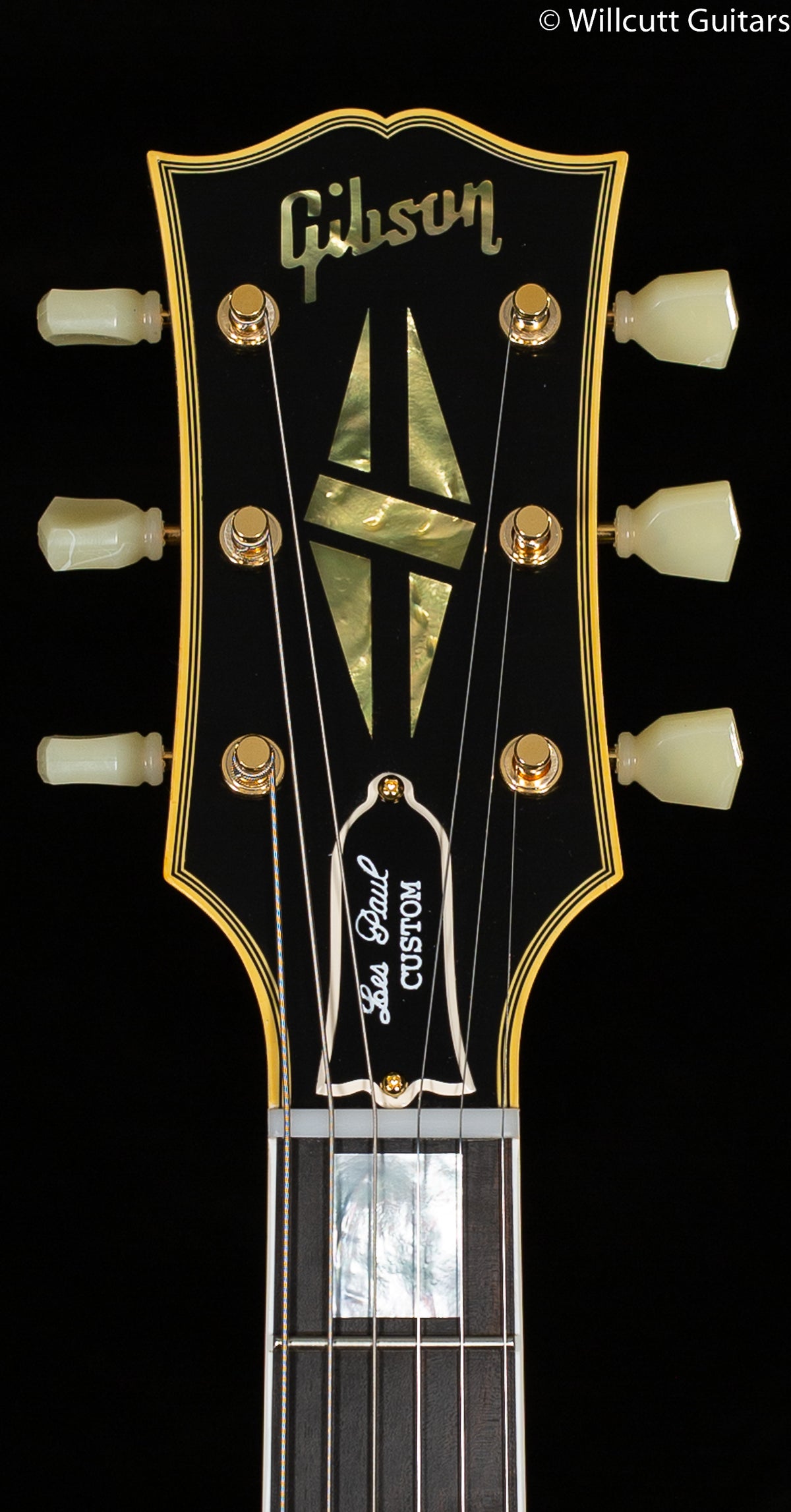 Gibson Custom Shop 1957 Les Paul Custom Reissue 3- Pickup Bigsby VOS Ebony (074)