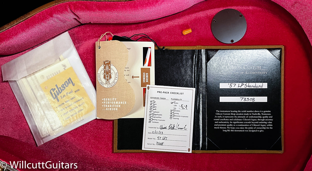 Gibson Custom Shop 1957 Les Paul Standard Willcutt Exclusive Oxblood VOS (308)