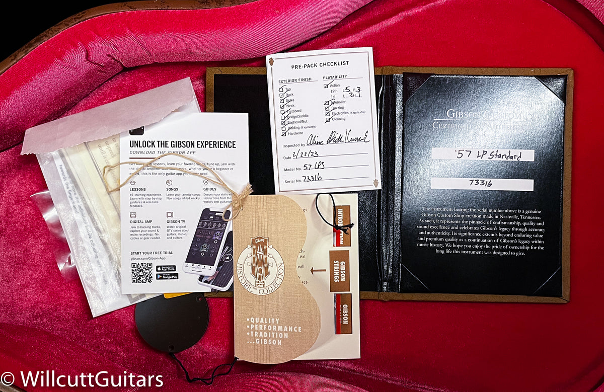 Gibson Custom Shop 1957 Les Paul Standard Willcutt Exclusive Oxblood VOS (316)