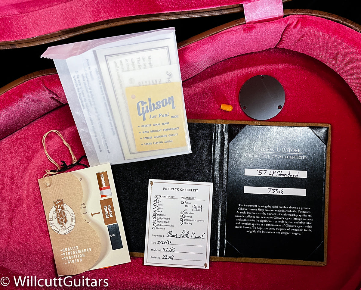 Gibson Custom Shop 1957 Les Paul Standard Willcutt Exclusive Oxblood VOS (318)