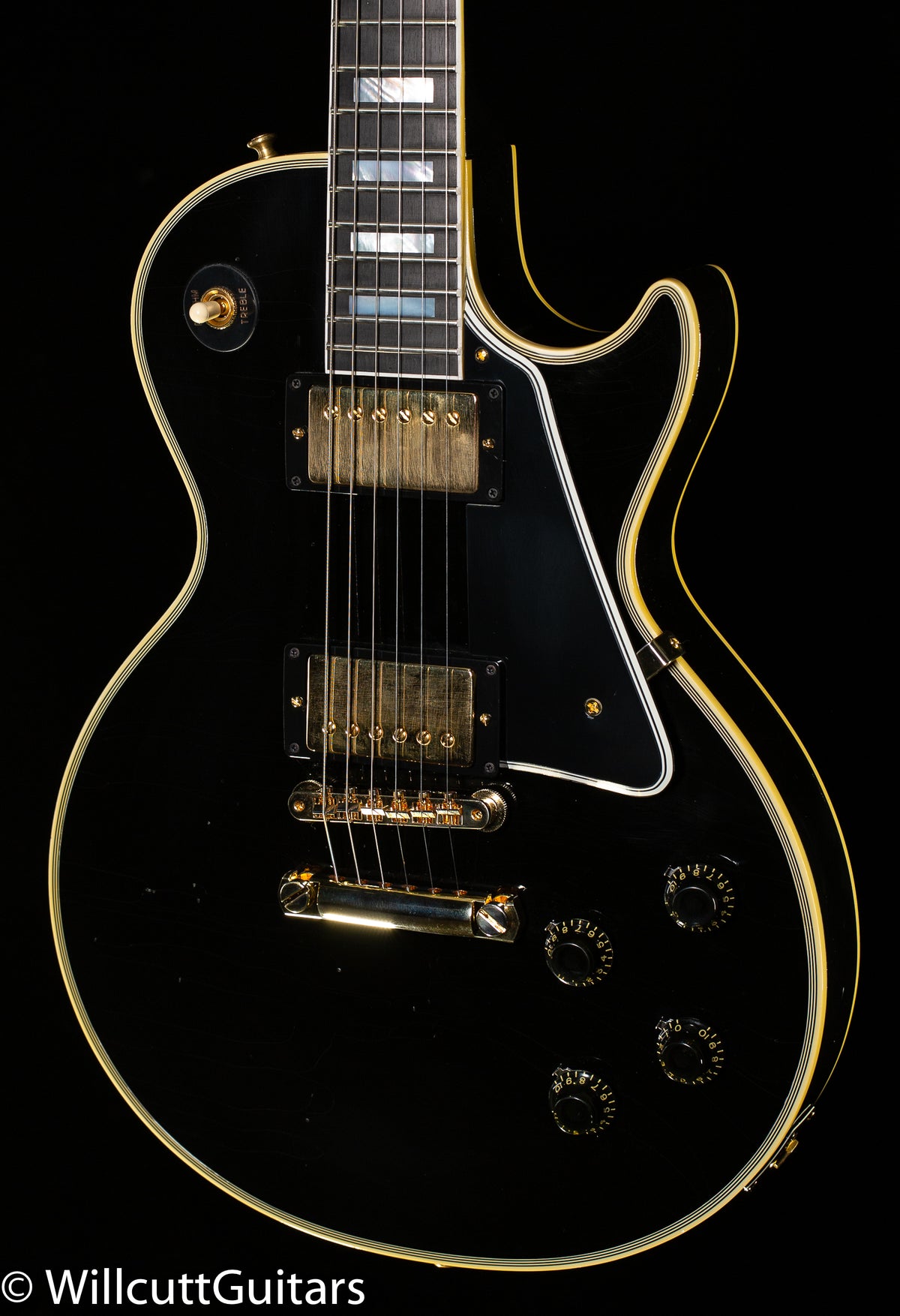 Gibson Custom Shop 1957 Les Paul Custom Reissue 2- Pickup Murphy Lab Ultra Light Aged Ebony (498)