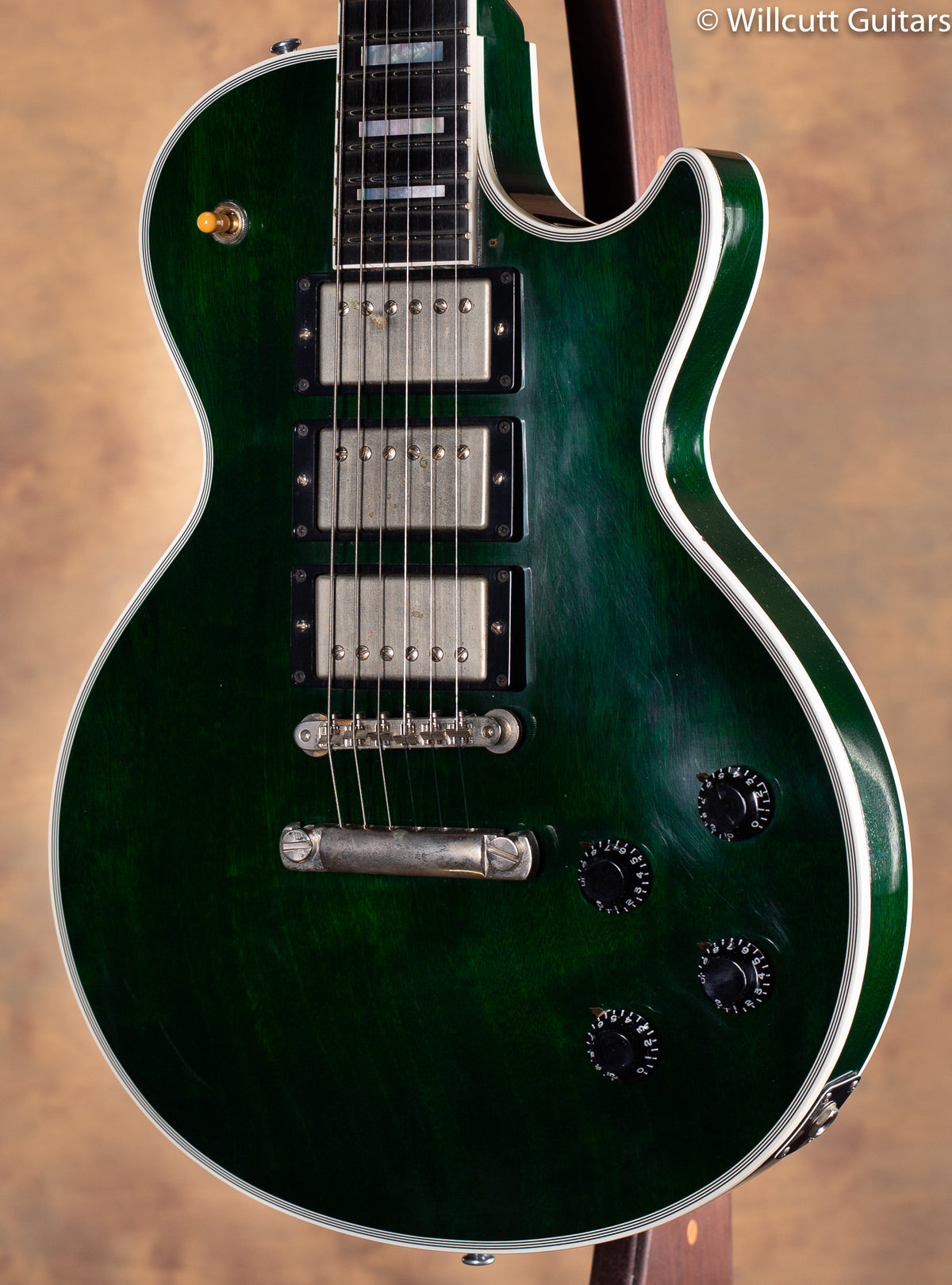 Gibson Custom &#39;57 Les Paul Chambered Reissue Cloud 9 Green 3 Pickup USED