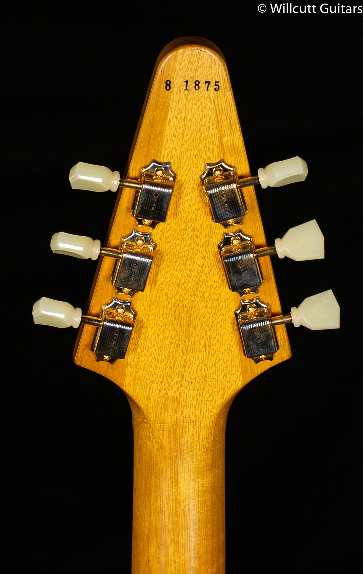 Gibson 1958 Korina Flying V Black Pickguard