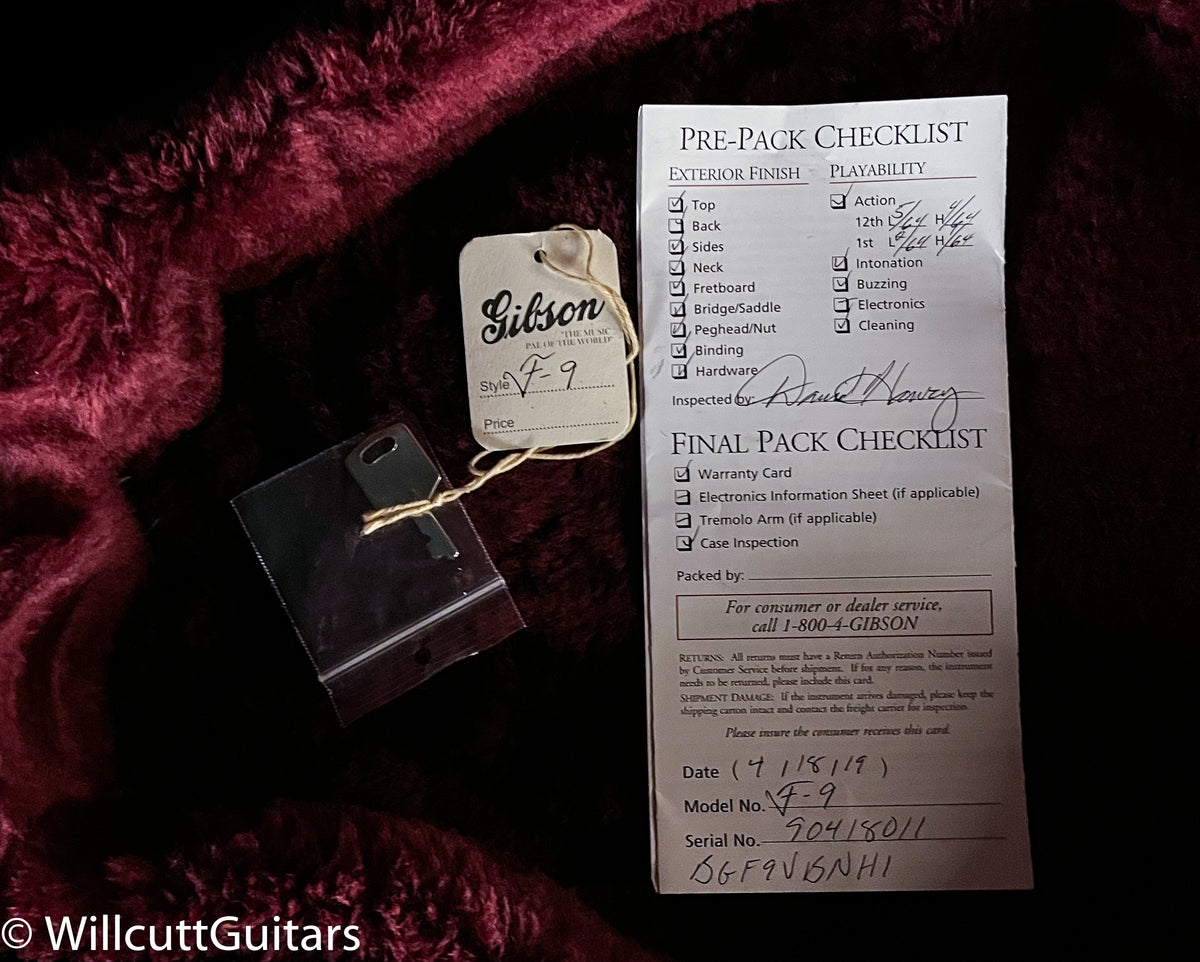 Gibson F-9 F Style Mandolin Sunburst