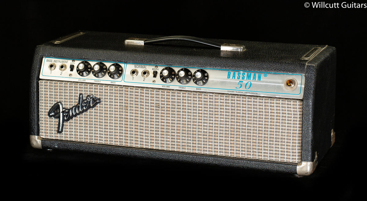 Vintage 1970s Fender Bassman Silverface 50 Head USED