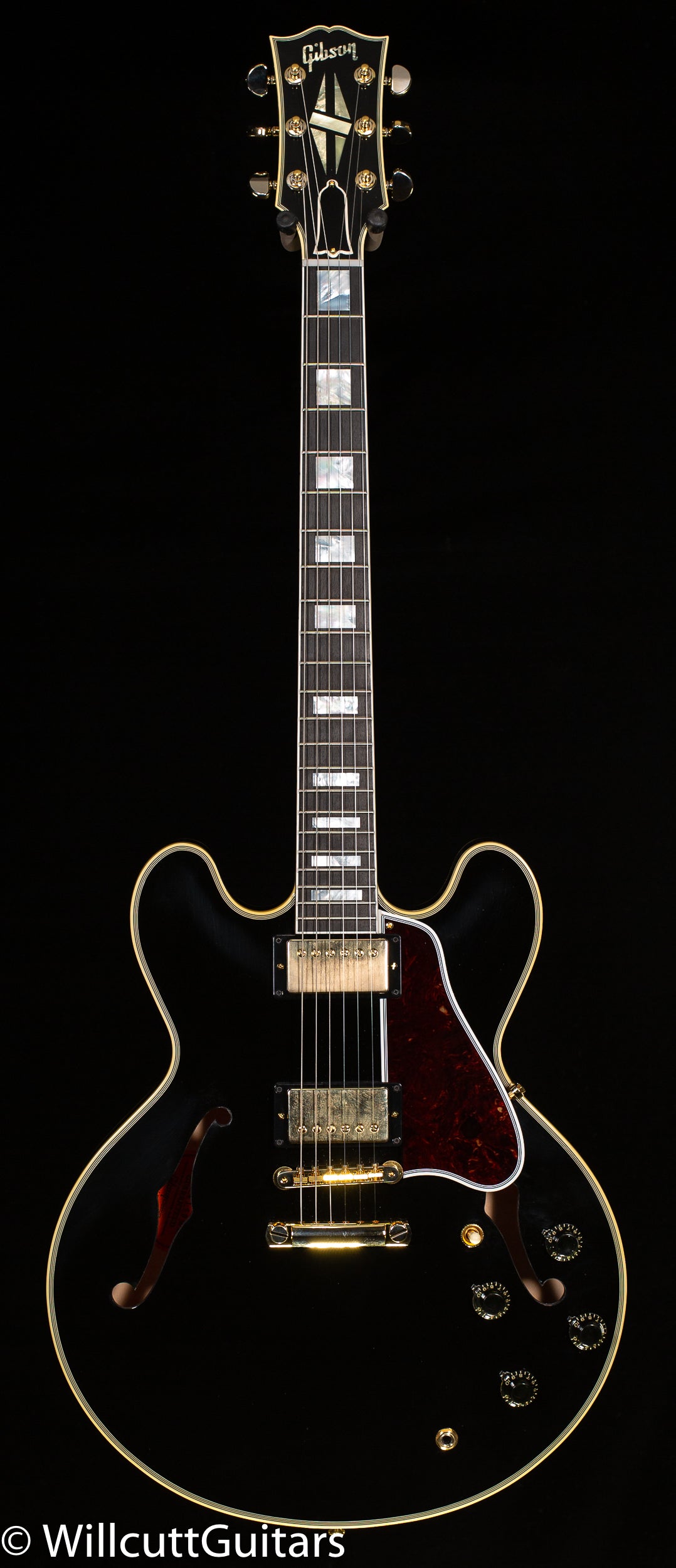 Gibson Custom Shop 1959 ES-355 Reissue Stop Bar Murphy Lab Ultra Light Aged Ebony (400)