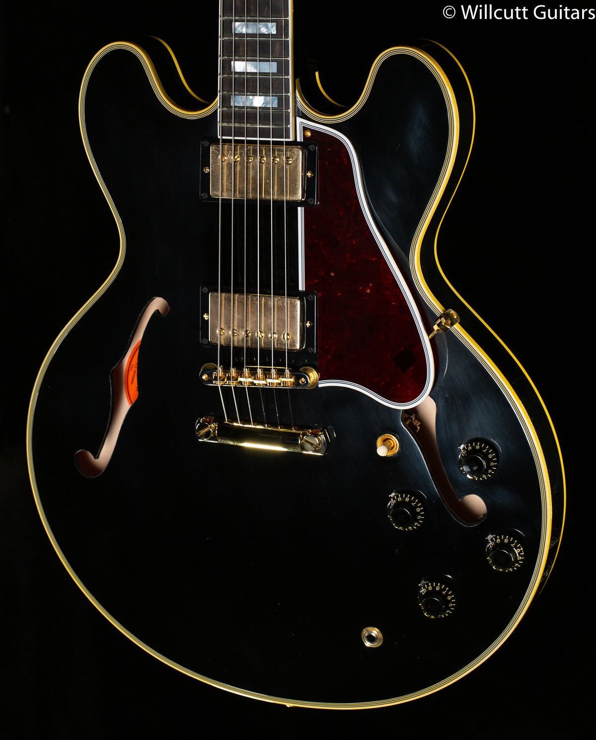 Gibson Custom Shop 1959 ES-355 Reissue Stop Bar Murphy Lab Ultra Light Aged Ebony (906)