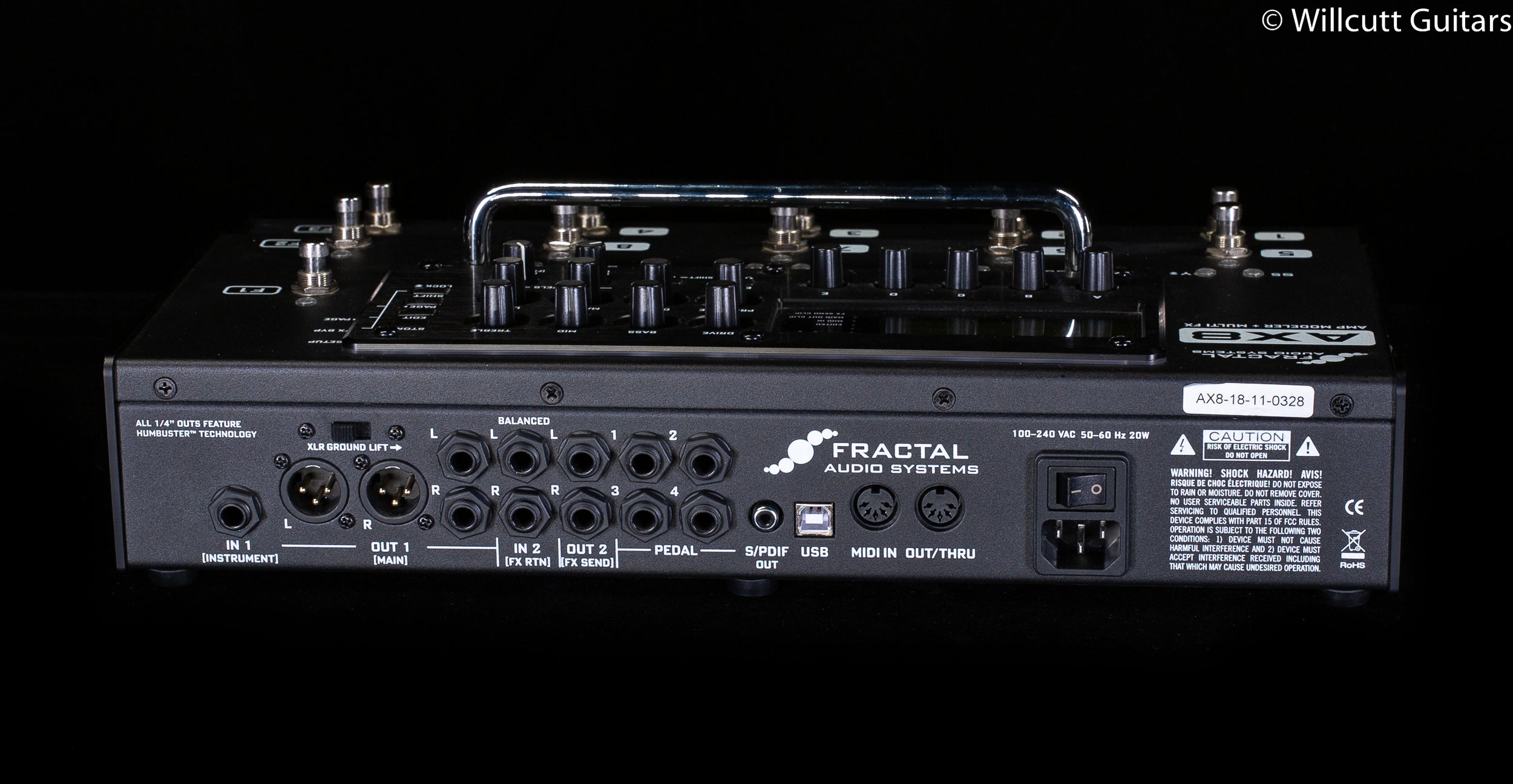 Fractal Audio AX8 Amp Modeler Multi FX Processor - Willcutt Guitars