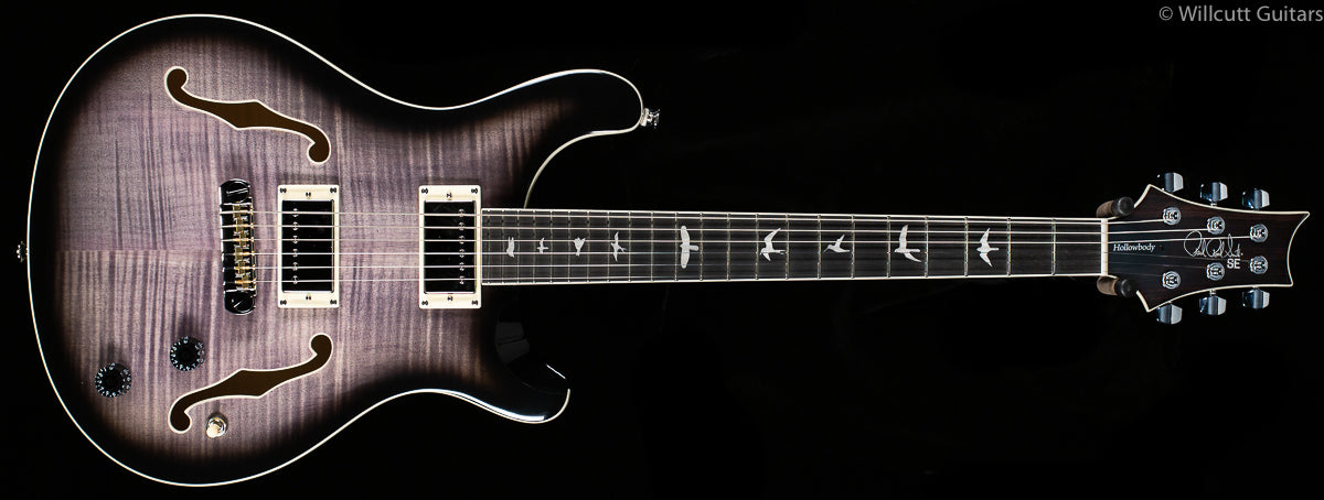 2020 PRS SE Hollowbody II Maple Top Charcoal Burst