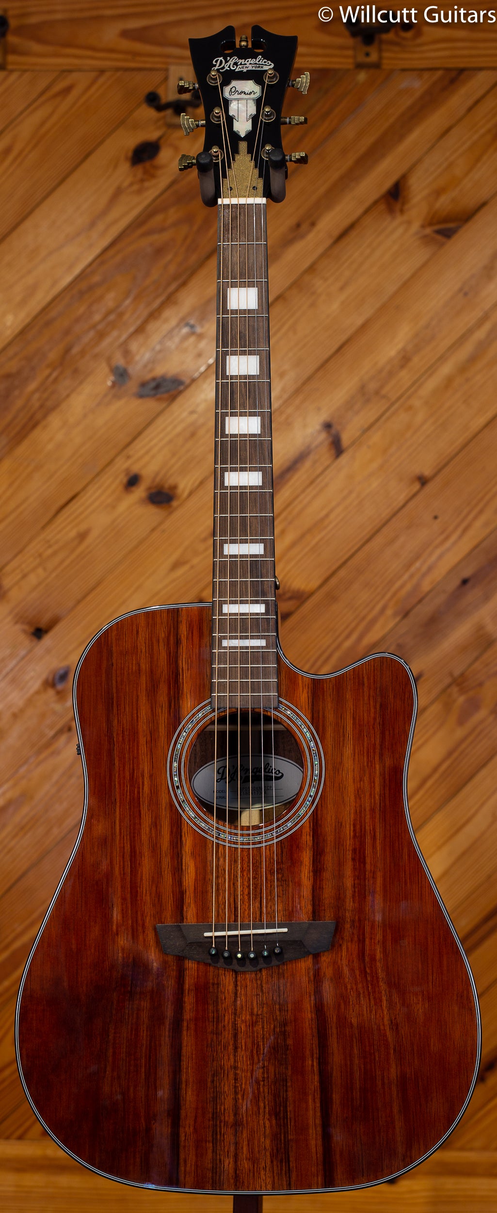 D&#39;Angelico Premier Bowery Acoustic Koa Natural DEMO