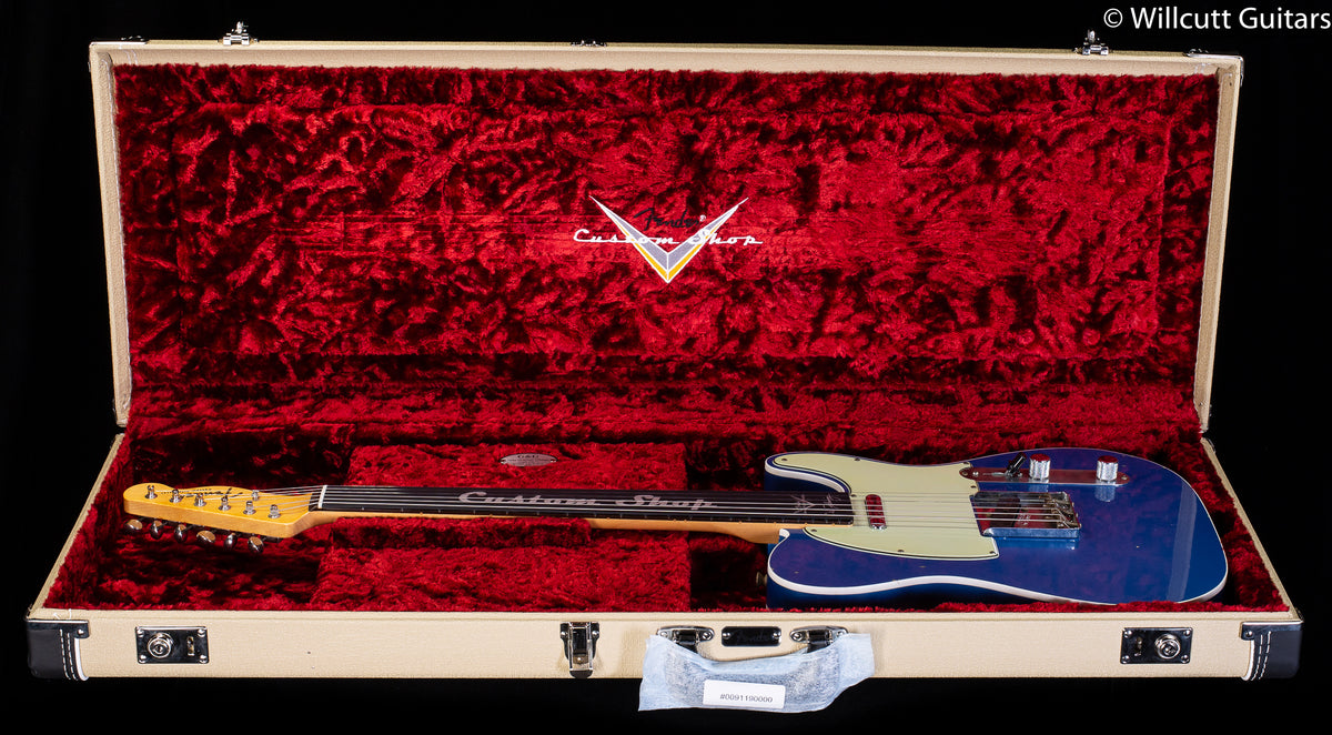 Fender Custom Shop Masterbuilt Chris Fleming &#39;59 Telecaster Custom Journeyman Lake Placid Blue Brazilian Rosewood