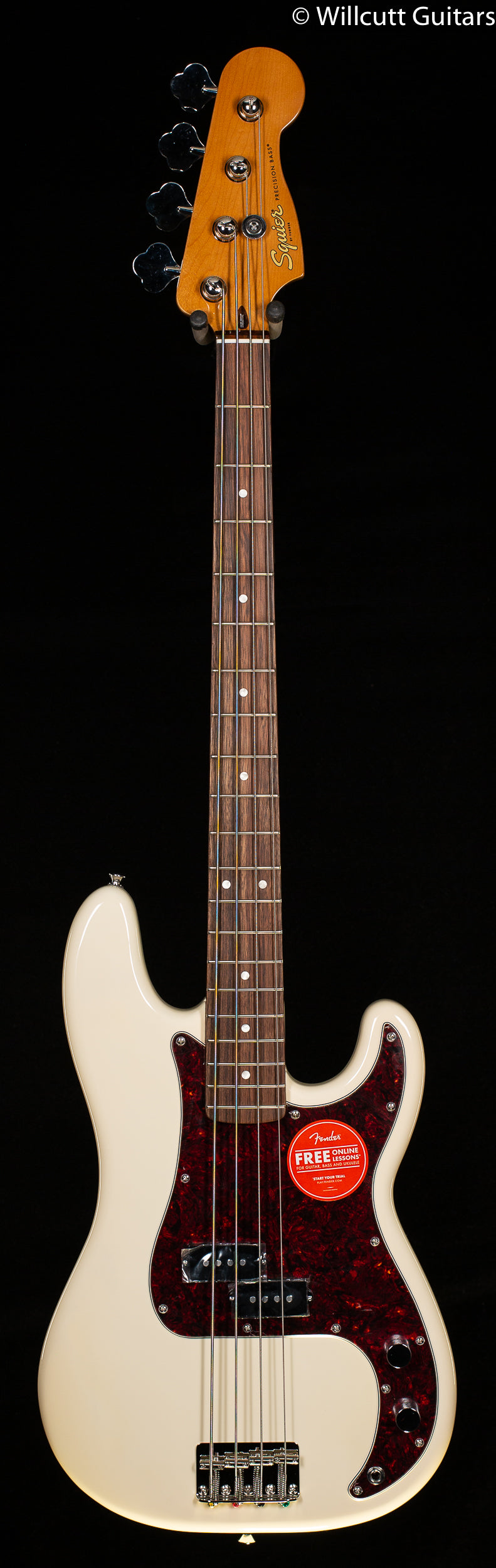 Squier Classic Vibe '60s Precision Bass, Laurel Fingerboard, Olympic White Bass Guitar