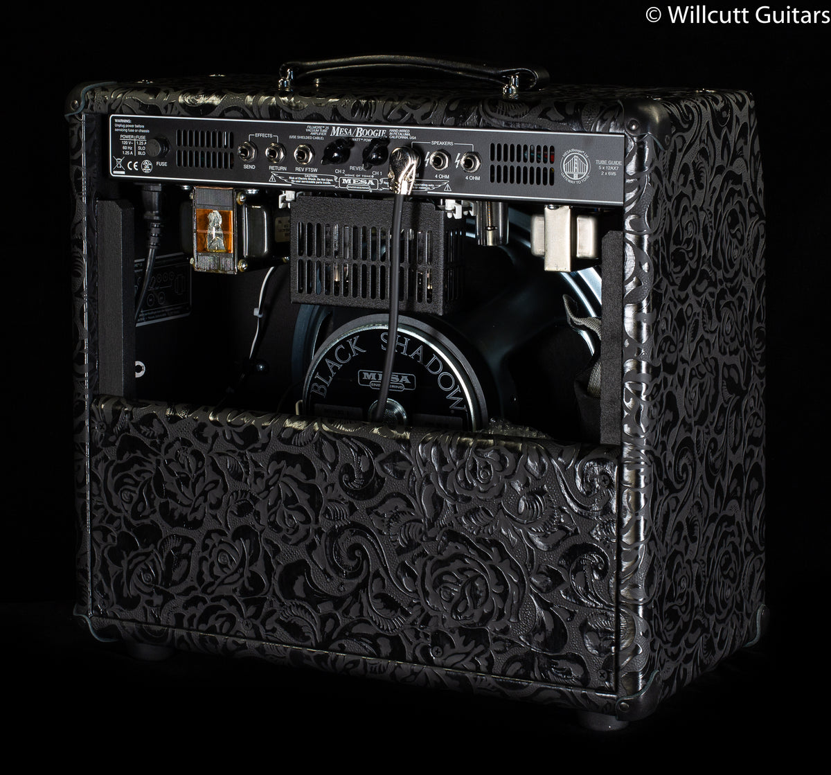 Mesa Boogie Fillmore 25 1x12 Combo Black Floral Embossed Leather, Black Corners