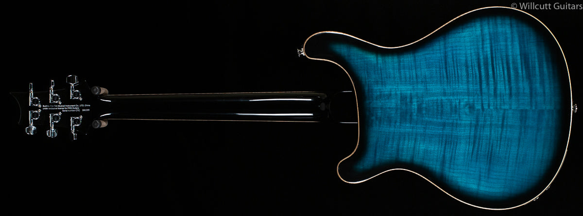 PRS SE Hollowbody II Piezo  Peacock Blue Smokeburst