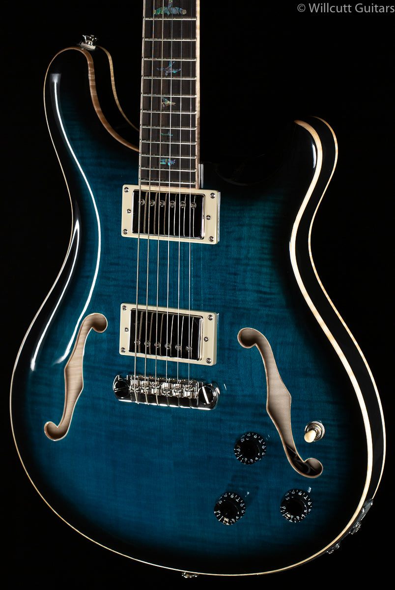 PRS SE Hollowbody II Piezo  Peacock Blue Smokeburst