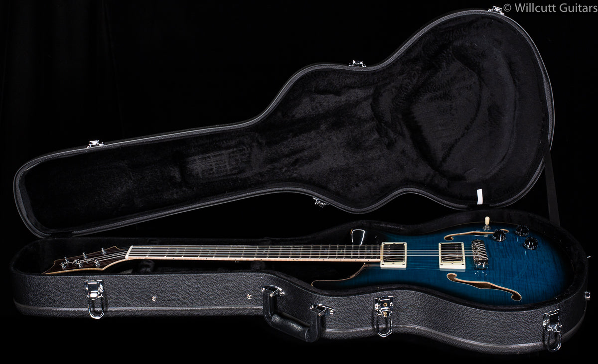 PRS SE Hollowbody II Piezo  Peacock Blue Smokeburst