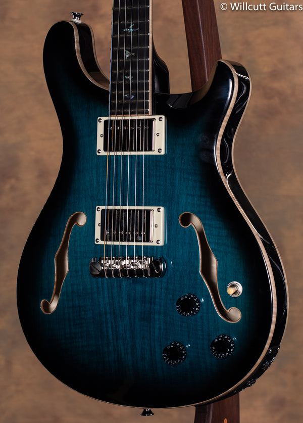 PRS SE Hollowbody II Piezo Peacock Blue Smokeburst USED - Willcutt
