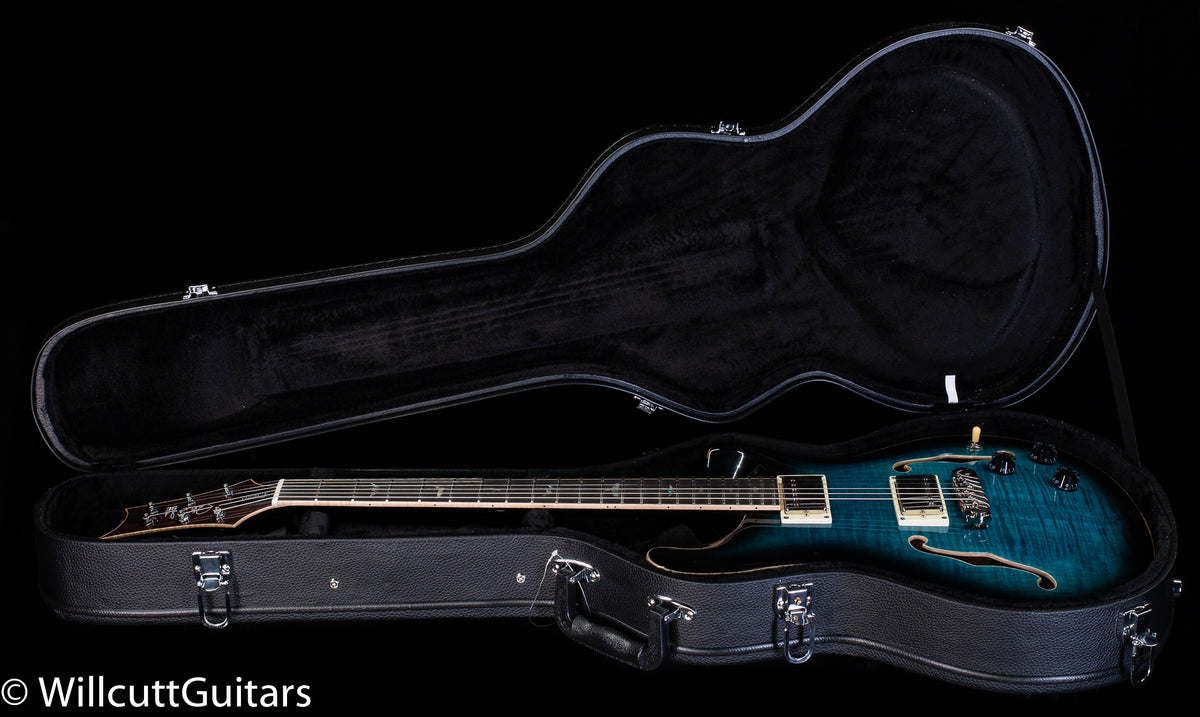 PRS SE Hollowbody II Piezo  Peacock Blue Smokeburst