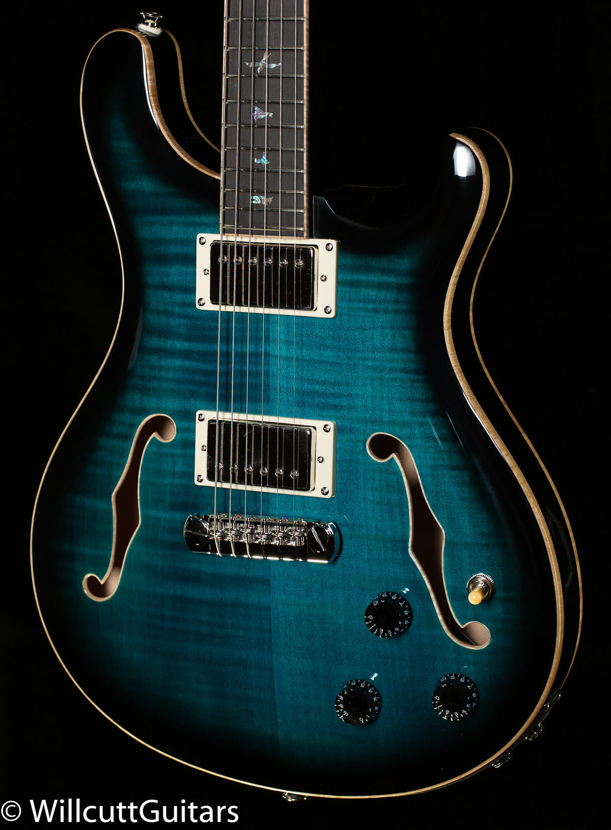 PRS SE Hollowbody II Piezo  Peacock Blue Smokeburst