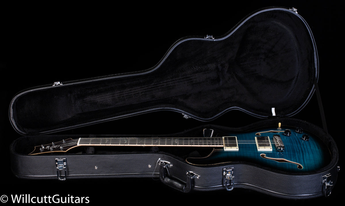 PRS SE Hollowbody II Piezo  Peacock Blue Smokeburst